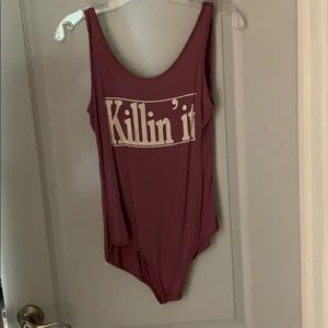 Killin It made by hot mess body suit